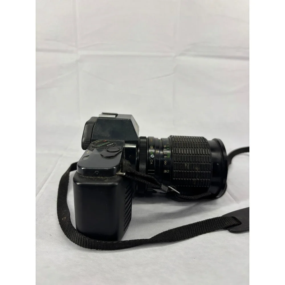 Canon T50 35mm SLR Film Camera Kalimar 28-85mm Lens Vintage Black
